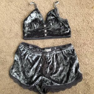 PJ Salvage Crushed Velvet Set, XS